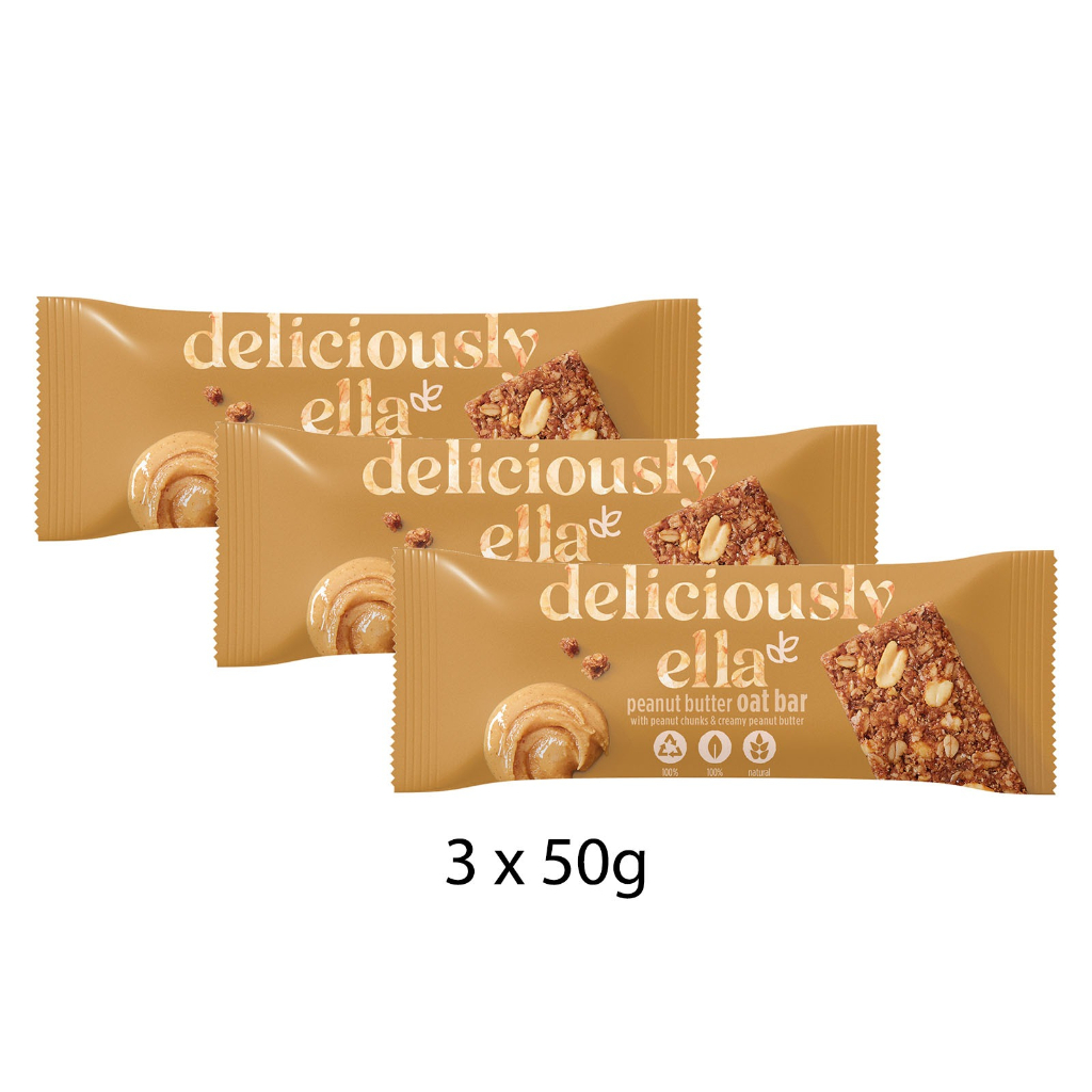 Deliciously Ella Peanut Butter Oat Bar (3 x 50g) Shopee Singapore