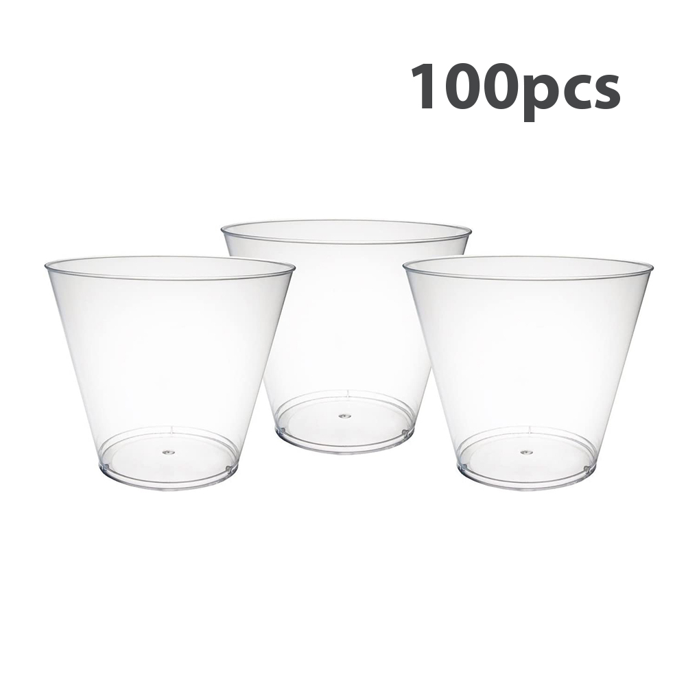 Party Essentials N910021 Hard Plastic 9Ounce Party Cups/Old Fashioned