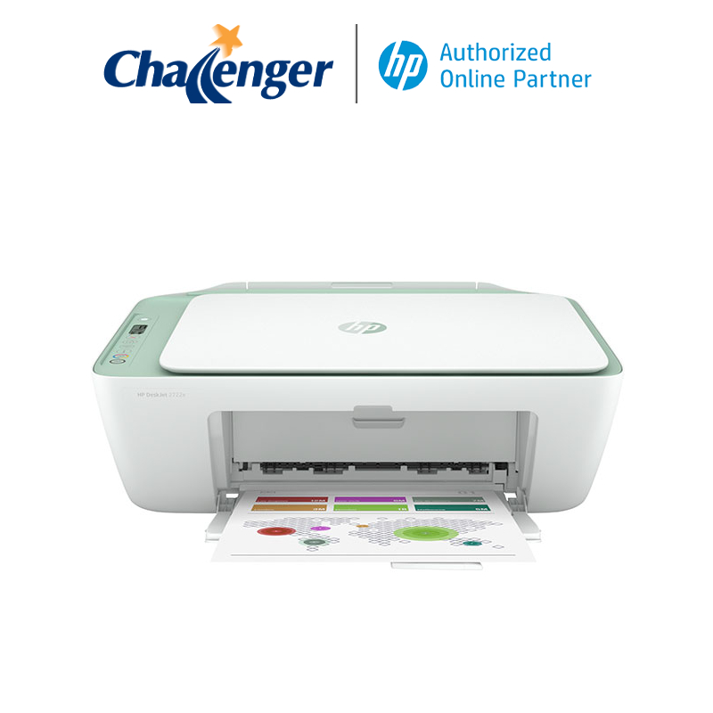 HP Deskjet 2722e AllinOne Printer (Green 297X0A) [Instant Ink Ready