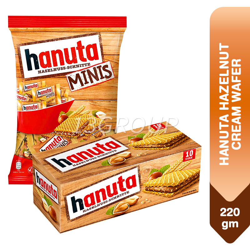 Hanuta Chocolate Wafer Hazelnut Filling Minis, 200g-220g | Shopee Singapore