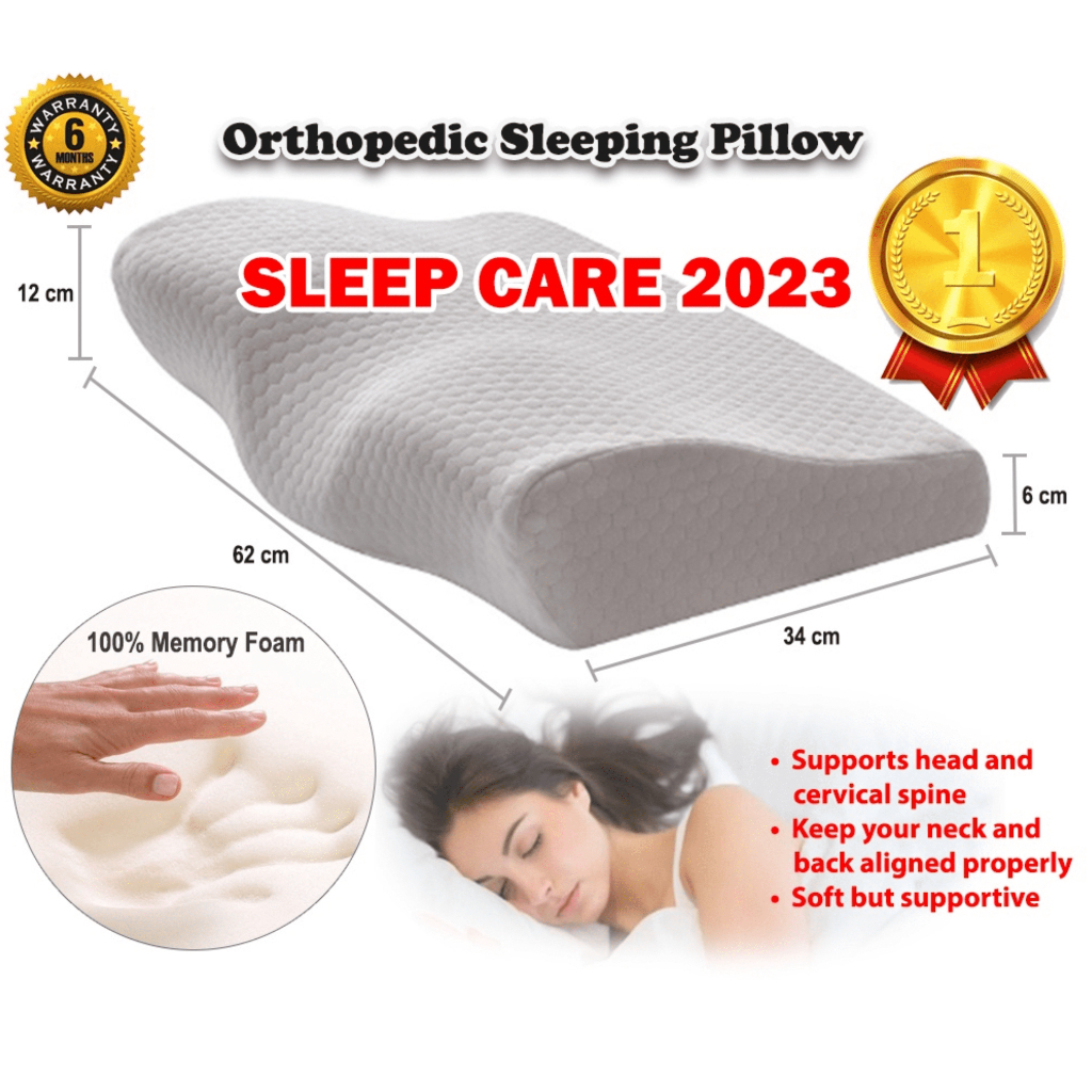 [SG STOCK] Orthopedic Sleeping Pillow, Contour Memory Foam Cervical