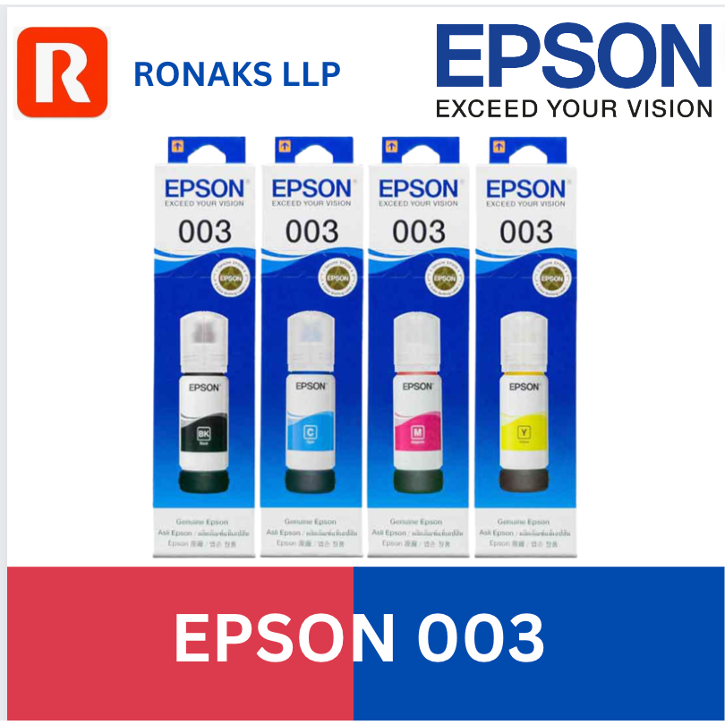 Epson 003 Original Ink Bottle Black Cyan Magenta Yellow For L3310 L3150 Shopee Singapore 6031