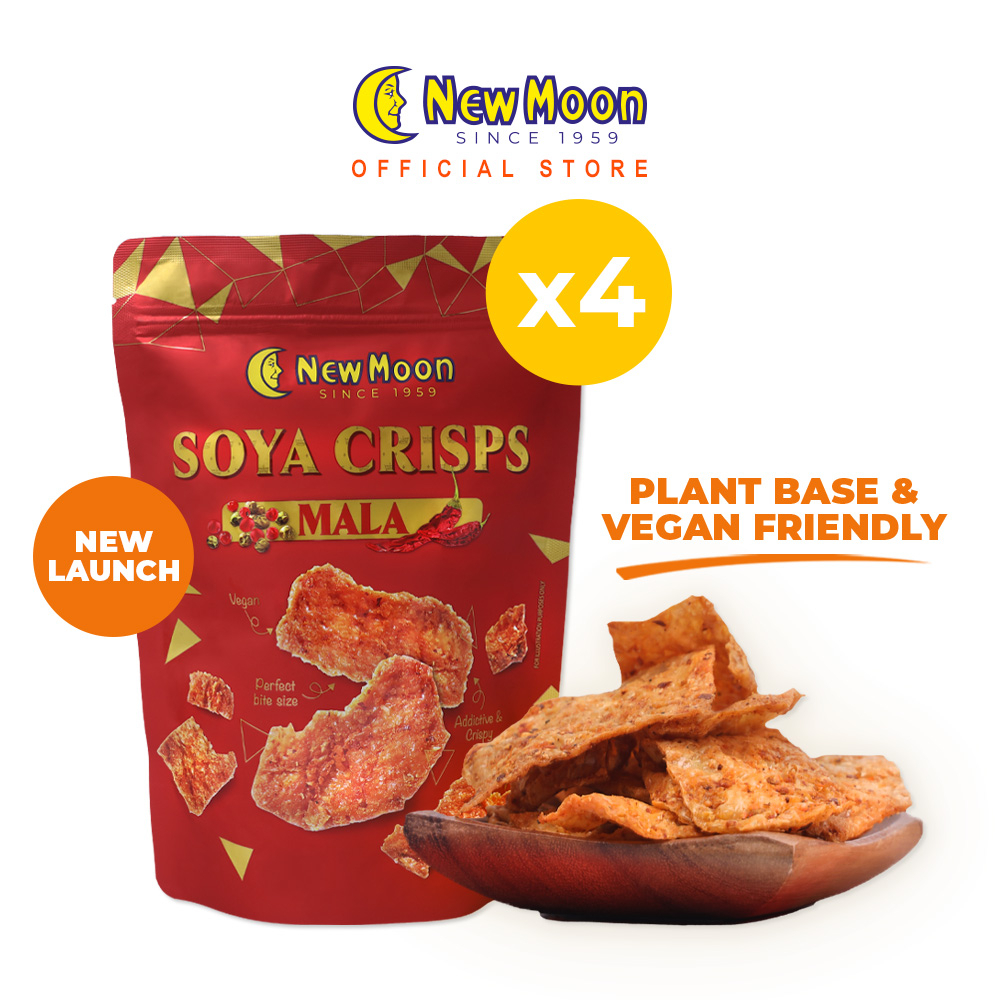 [Bundle of 4] New Moon Mala Soya Crisps 80g Shopee Singapore
