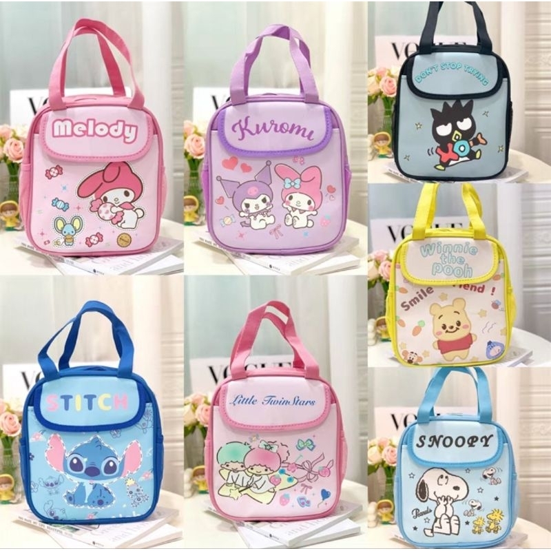 Melody Bad Badtz Maru Insulated Lunch Bag Carrier Pochacco Hello Kitty ...