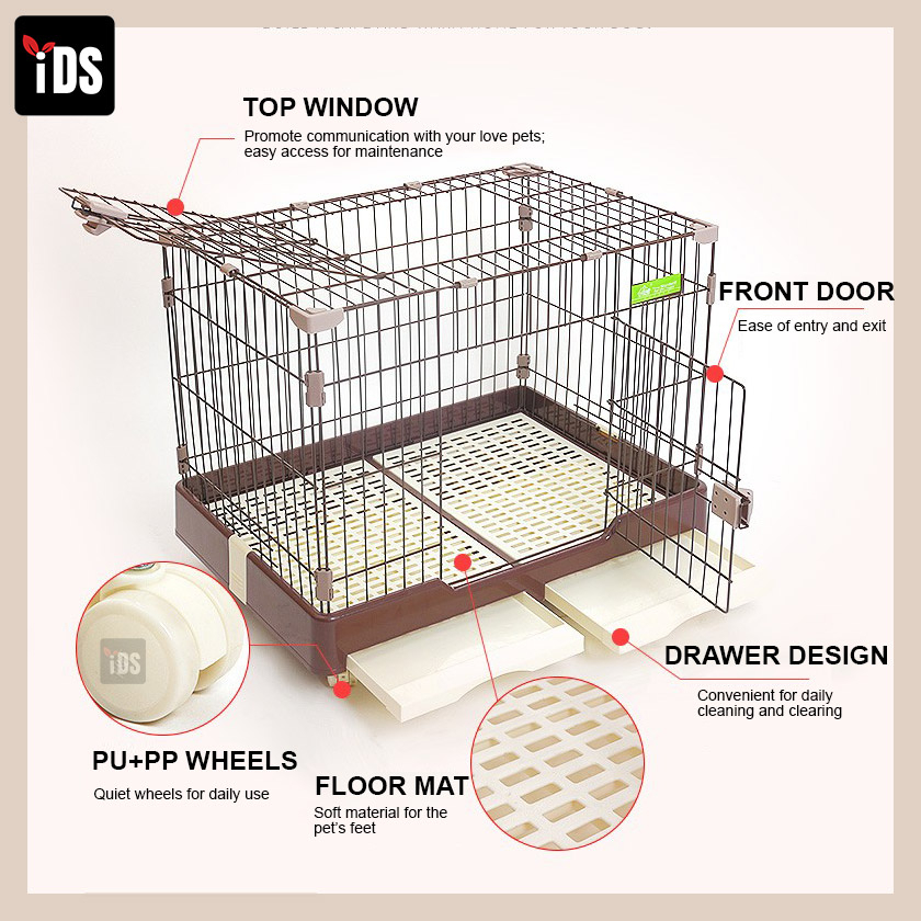 [iDS] L/XL/XXL Cat Cage, Pet Playpen Cat Cages, Spacious Detachable