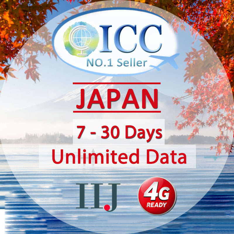 ICC_Japan 730 Days SIM Unlimited Data SIM Card /NO Daily limited (IIJ