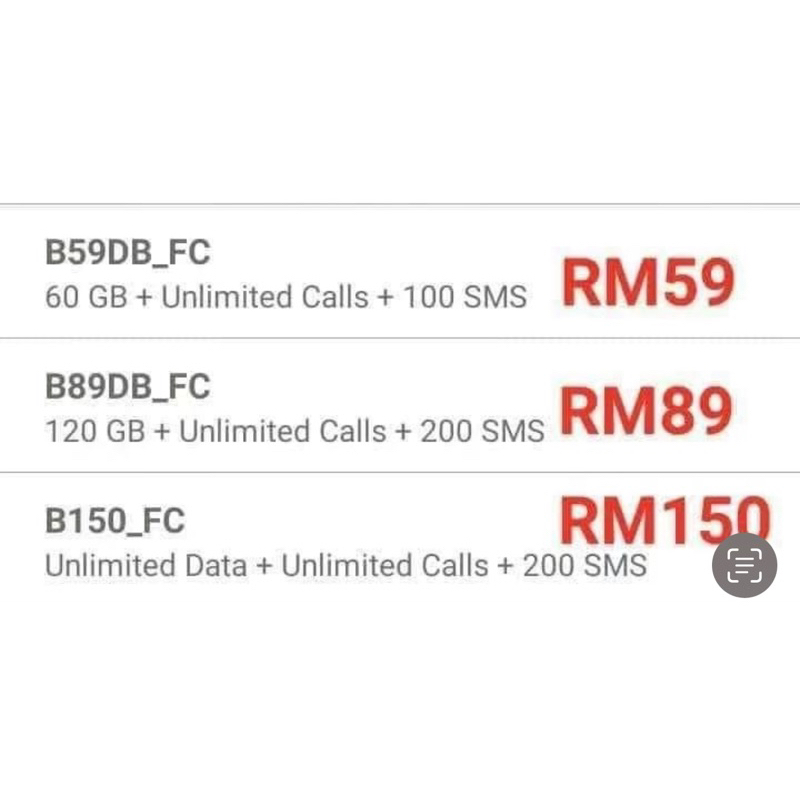 Postpaid monthly bill malaysia SIM card onexox line xox Shopee