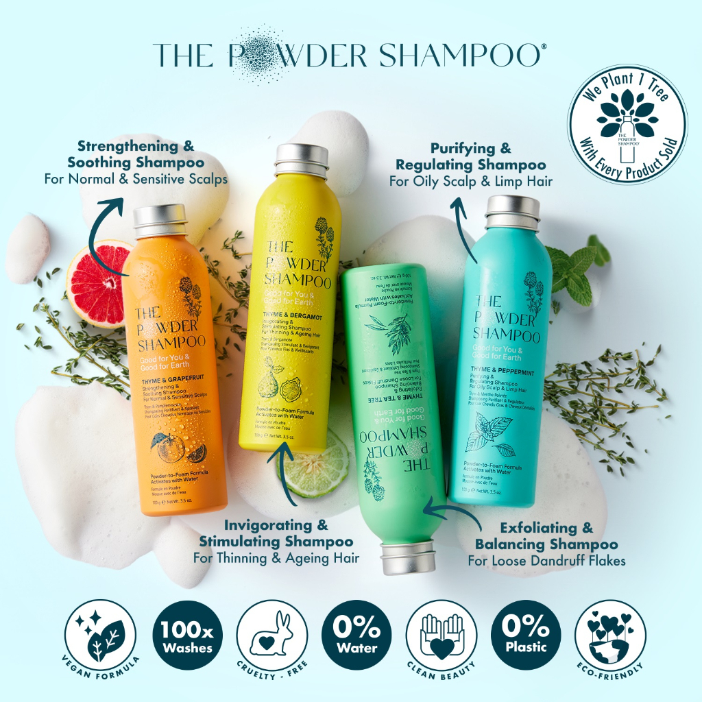 The Powder Shampoo for Thinning Hair Loss, Normal & Sensitive Scalp