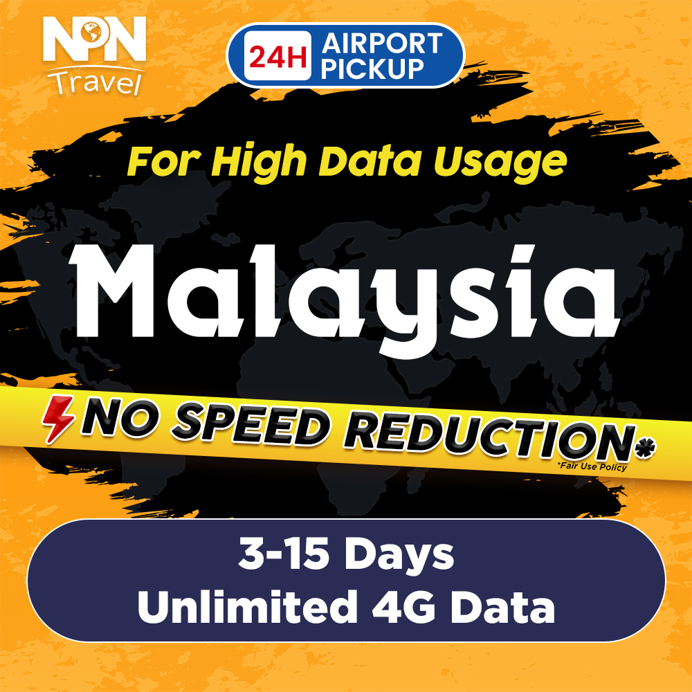 Malaysia SIM Card 315 Days Daily 1GB/2.3GB 4G Unlimited Data Instant