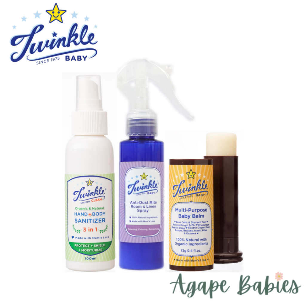 Twinkle Baby Travel Set Kit (Hand Sanitizer + AntiDust Mite Spray