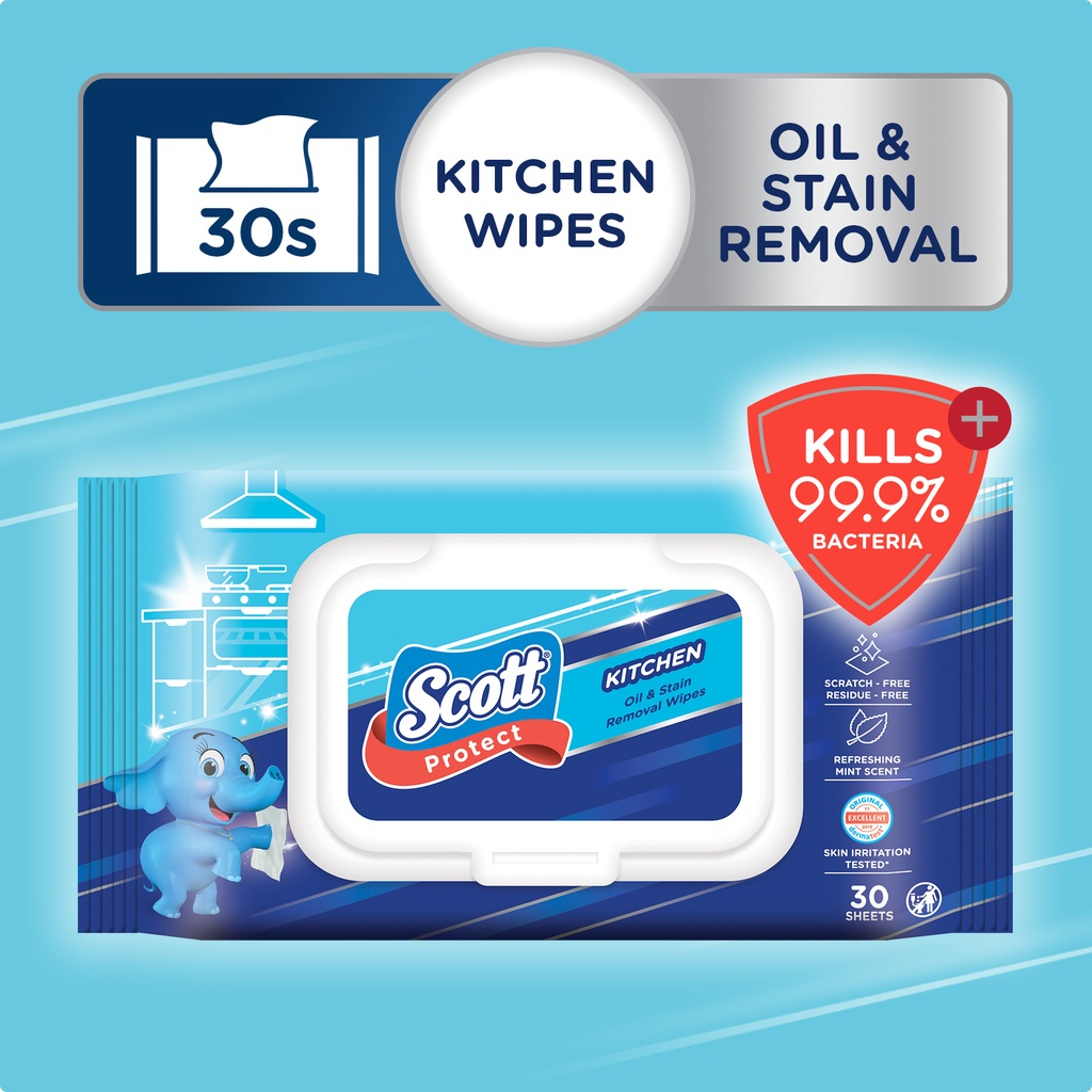 [Bundle of 6] Scott Protect Disinfecting Wet Wipes Multipurpose Wipes