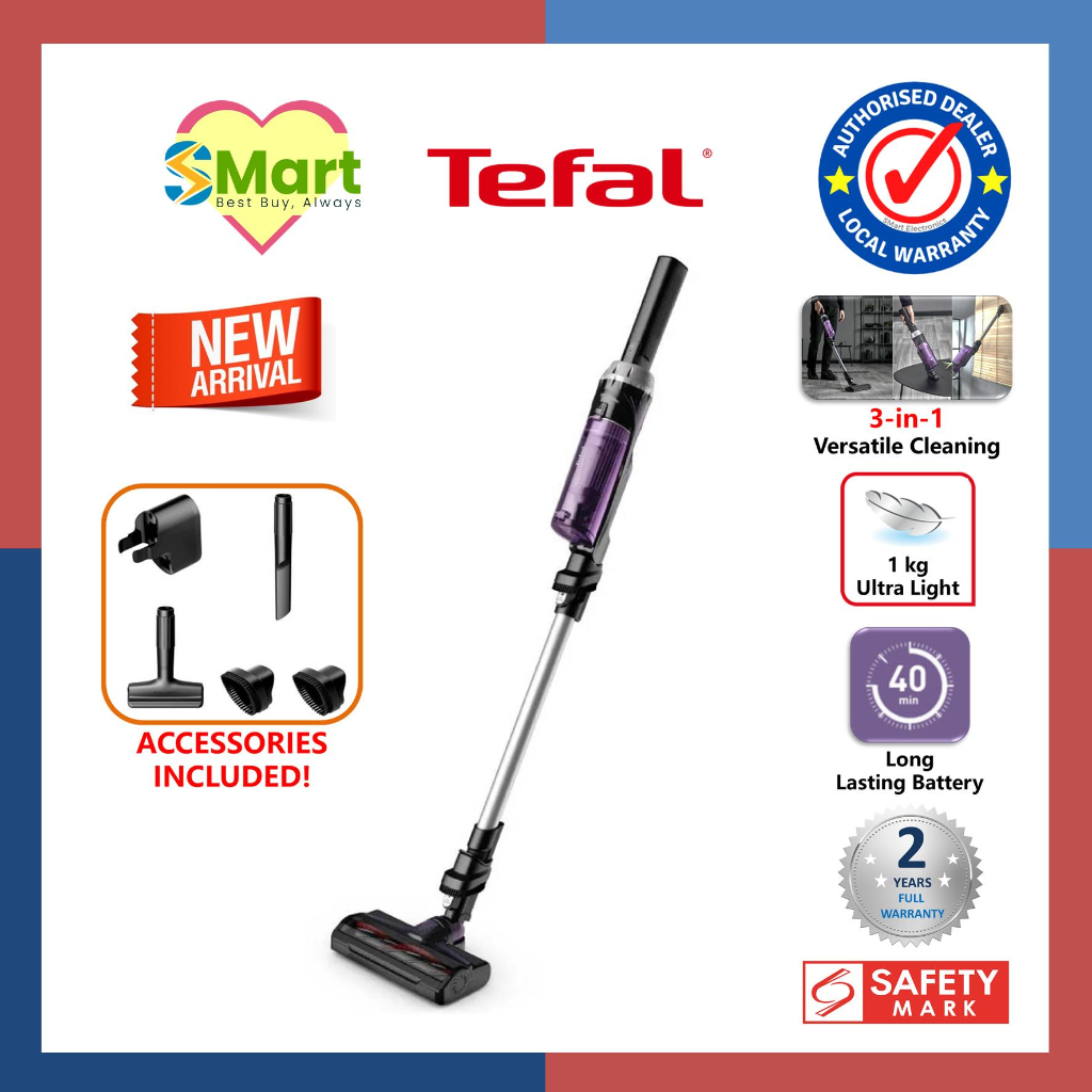 Tefal X-Nano Handstick Vacuum Cleaner [TY1129] | Shopee Singapore