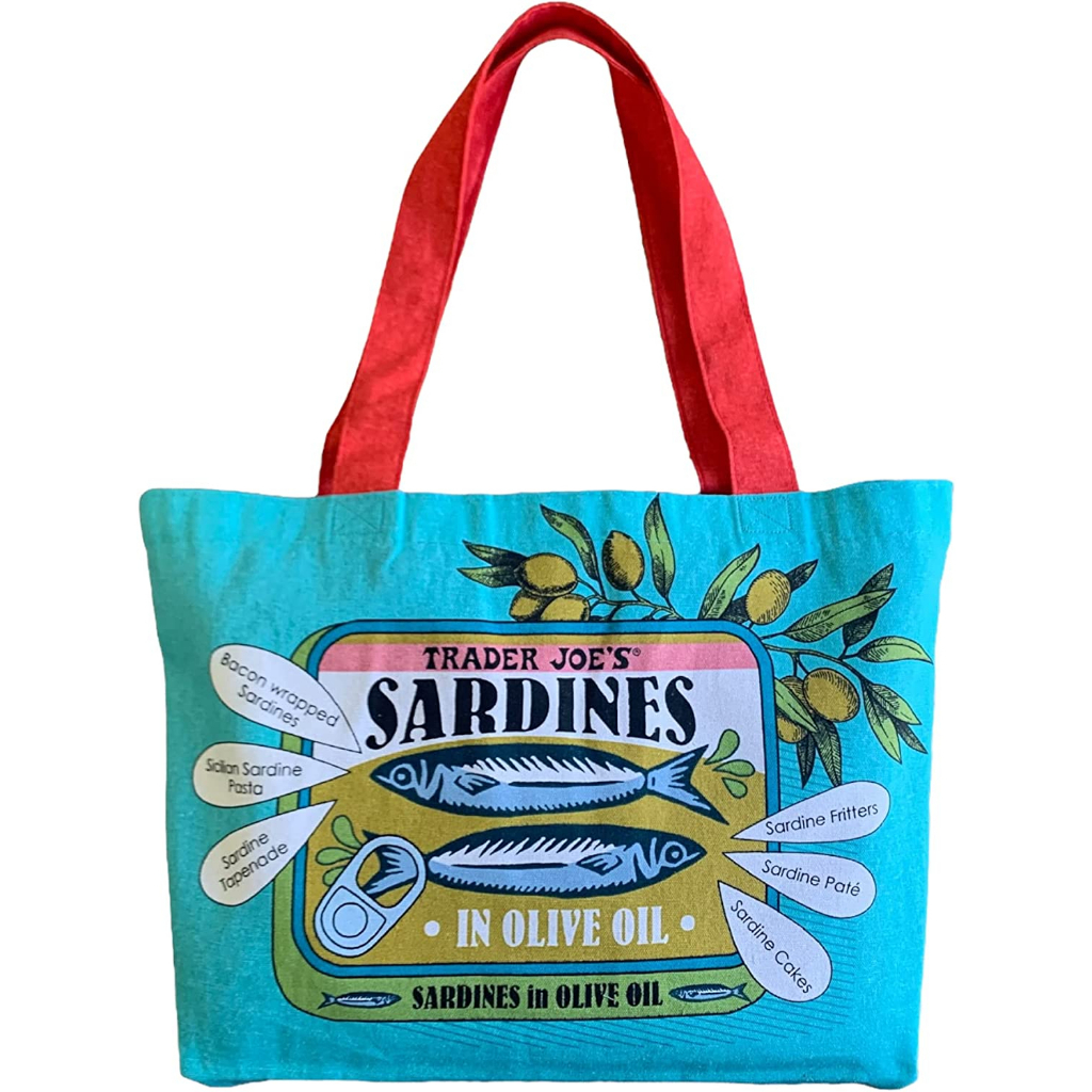 Trader Joe's Eco Bag tote bag shopping bag sardines Shopee Singapore