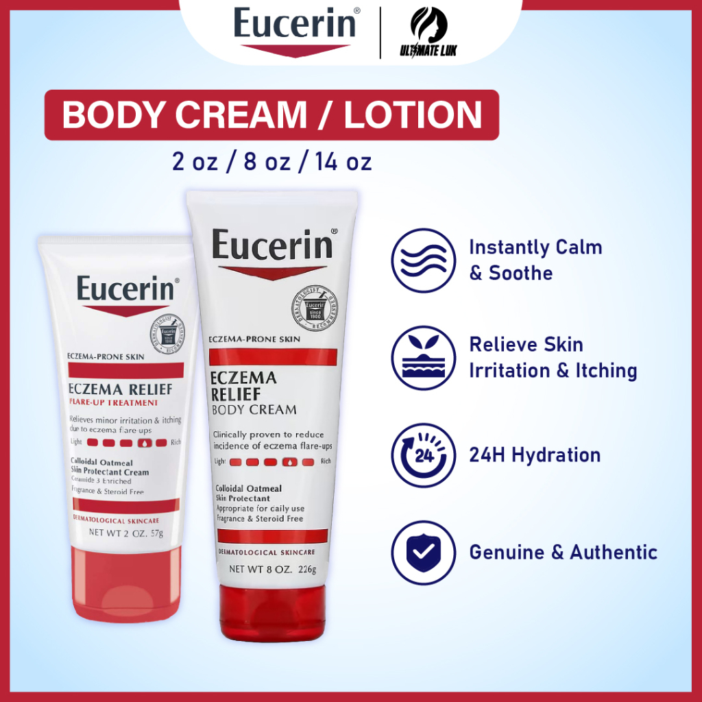 Eucerin, Eczema Relief Cream, Full Body Cream, Flare Up Treatment