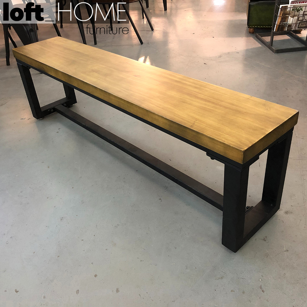 Loft Home Industrial Pine Wood Dining Bench CLASSIC | Shopee Singapore