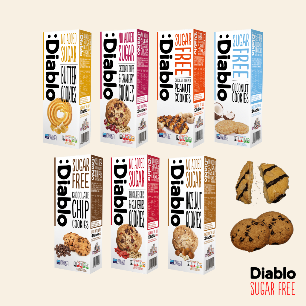Diablo Sugar Free Cookies 135 150g Shopee Singapore