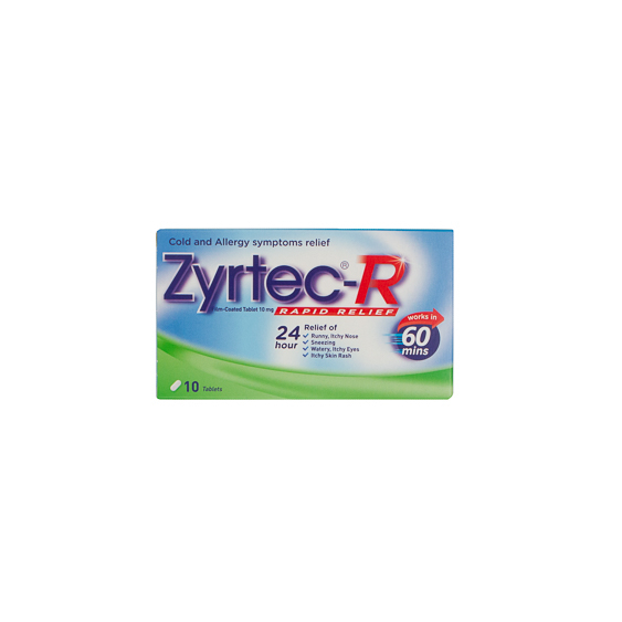 ZyrtecR 24HR 10mg (10 Tablets) Shopee Singapore