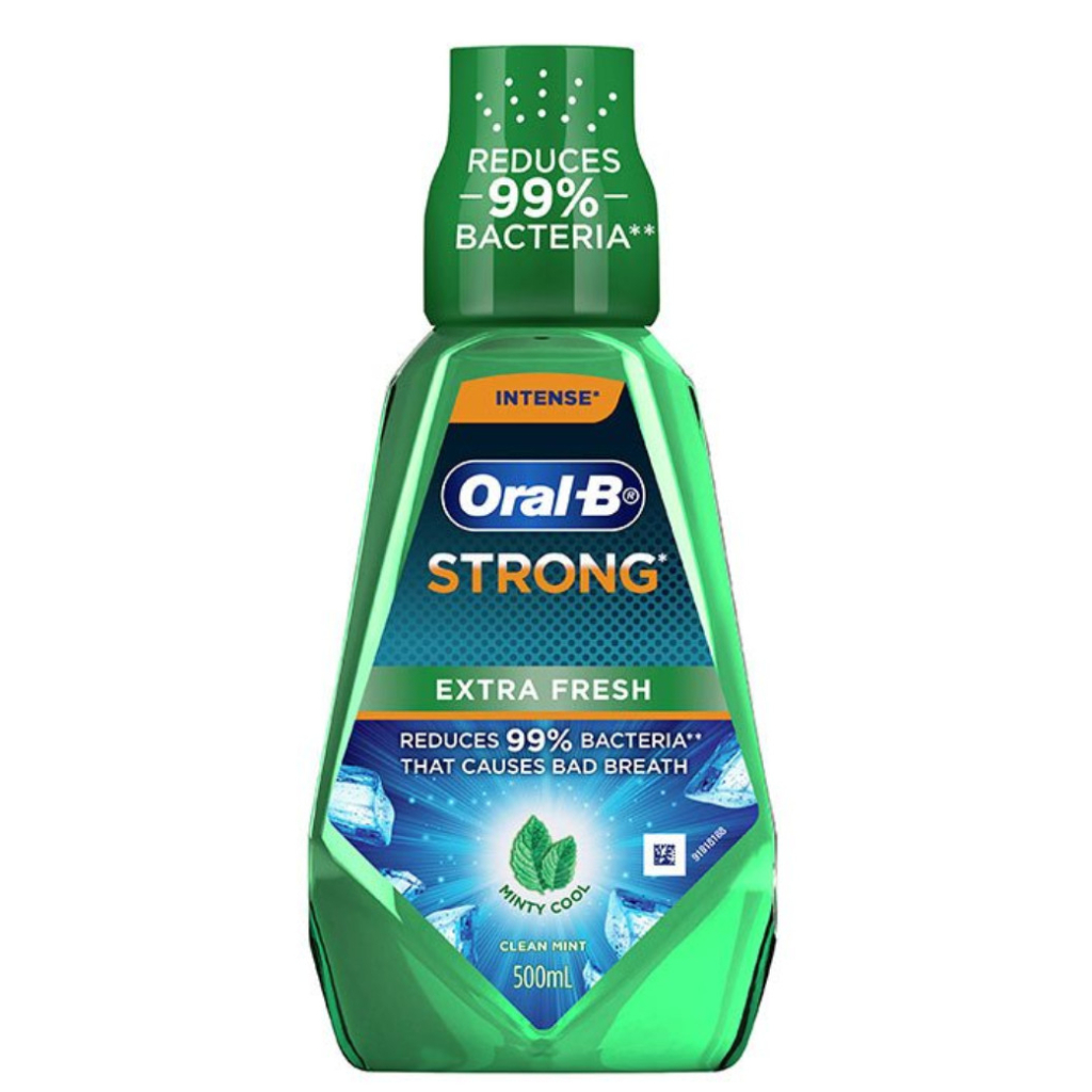 Oral-B Mouthwash Strong Extra Fresh 500 Ml | Shopee Singapore