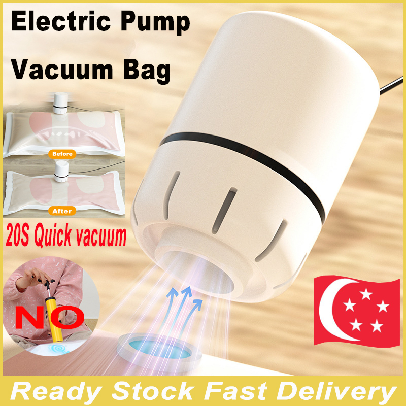 SG Ready Stock Mini Storage Bag Vacuum Bag Pump Electric Pump Handheld