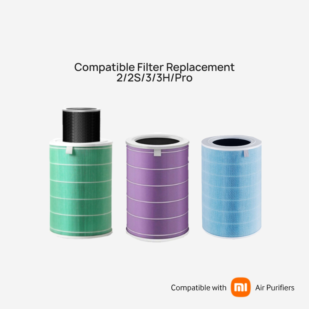 RFID Filter Replacement Compatible with Xiaomi/Smartmi Air Purifier 2/2S/3/3H/Pro Shopee Singapore