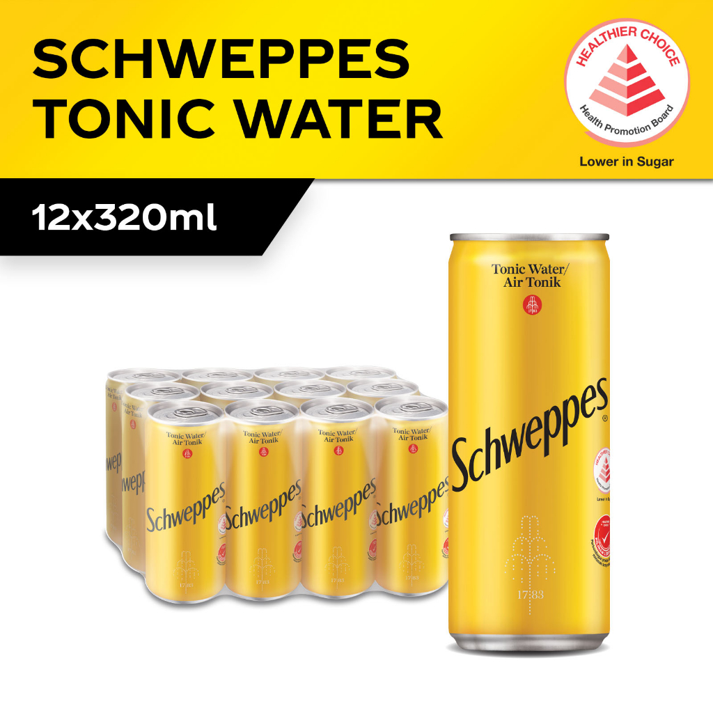 Schweppes Tonic Water (12 X 320ml) - Case (Halal) | Shopee Singapore