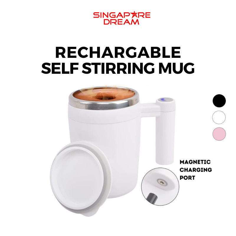 Rechargeable Self Stirring Mug Coffee Cup Auto Thermal 304 Stainless Steel Mixer