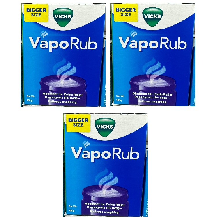 VICKS VAPORUB 3 X 100 GM MADE IN GERMANY | Shopee Singapore