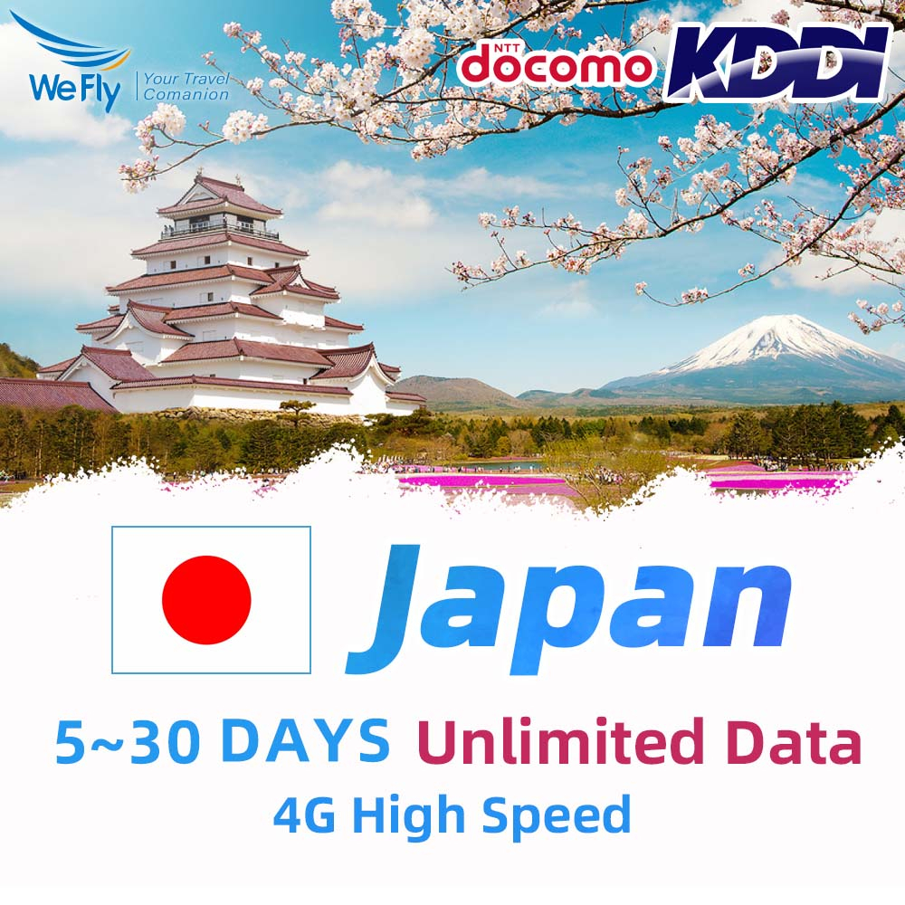 Japan eSIM + SIM Card unlimited Data 530 Days 4G High Speed Kddi