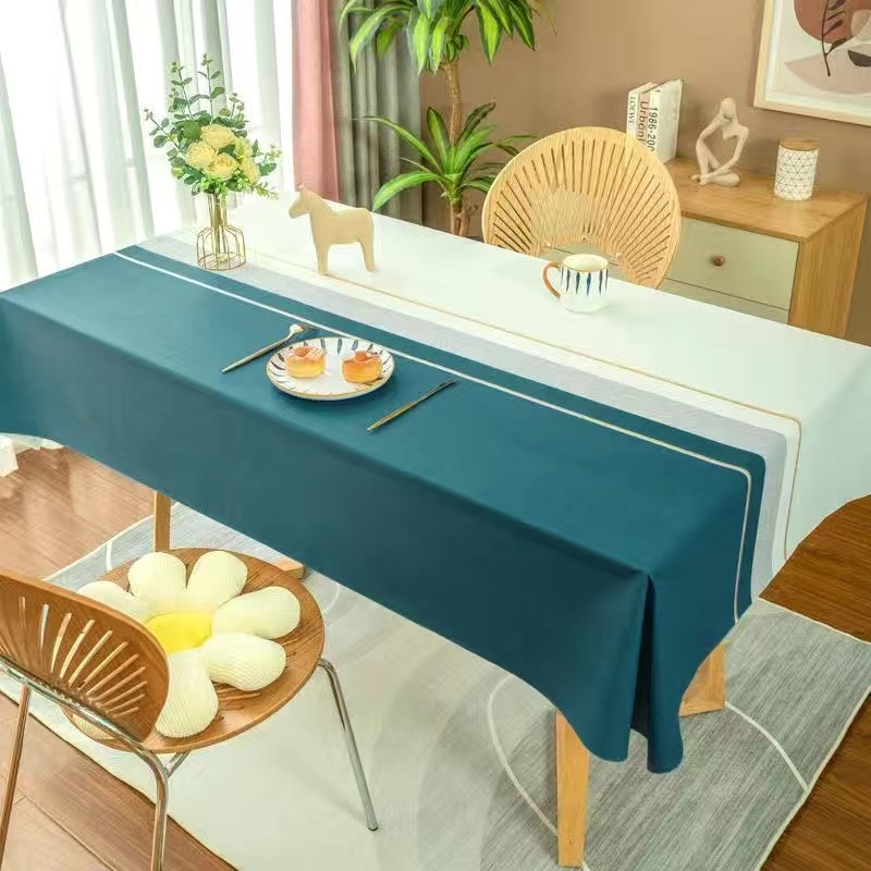 Tablecloth PVC Waterproof and oilproof Lamb Skin Tablecloth Insulated