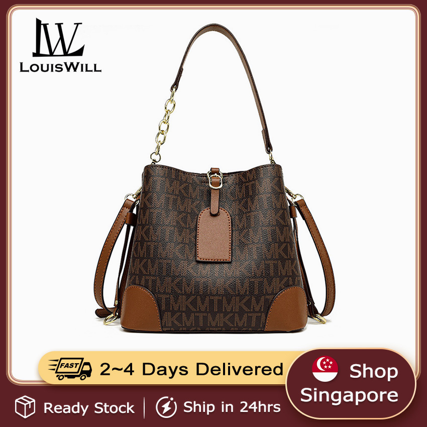 Louiswill Women Shoulder Bag Soft PU Large Capacity Crossbody Bag Casual Sling Bag Magnetic Buckle Bag for Women Ladies Female