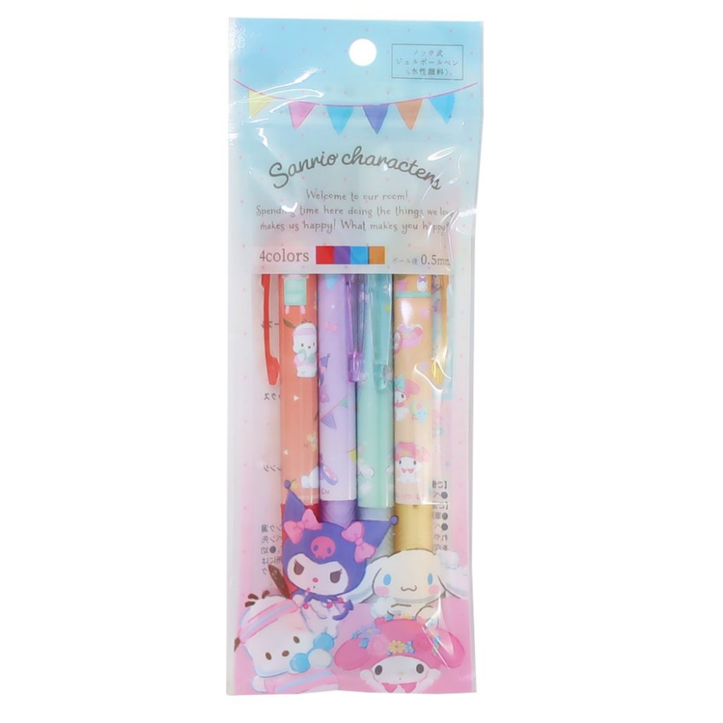 Sanrio Characters Color Pen Gel Pen Set of 4 Mix (Japan sanrio ...