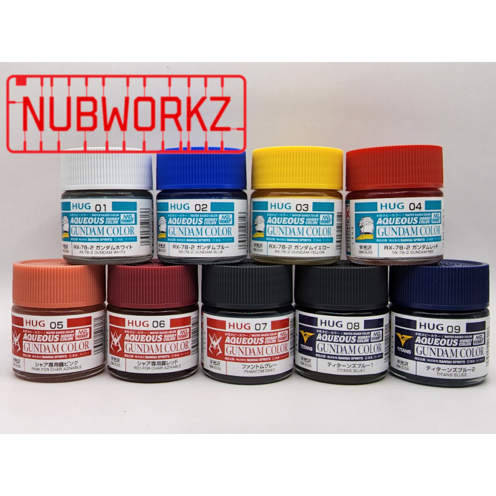 MR HOBBY Aqueous Gundam Color HUG 01-09 | HUG 101-108 201-208 | Shopee ...