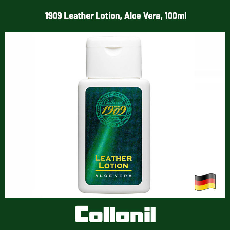 COLLONIL, 1909 Leather Lotion Aloe Vera, 100ml, Made in Germany