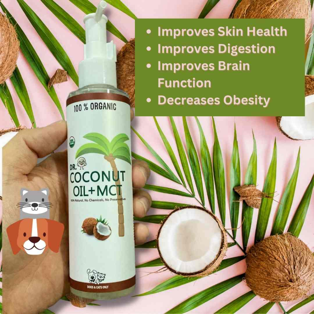 DR. COCONUT OIL +MCT FOR DOGS & CATS RELIEVE ALLERGIES AND ITCHY SKIN