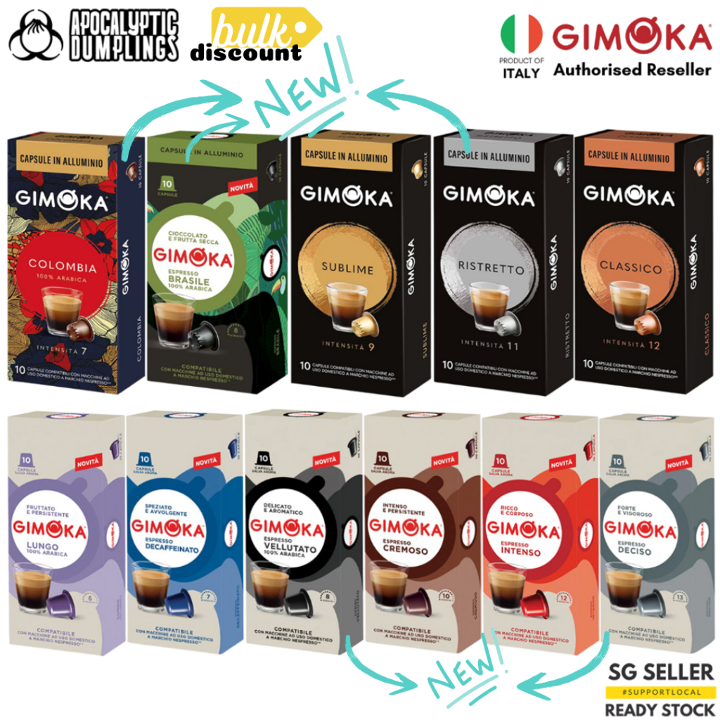 Intenso coffee in pods Gimoka capsules compatible Nespresso Pro