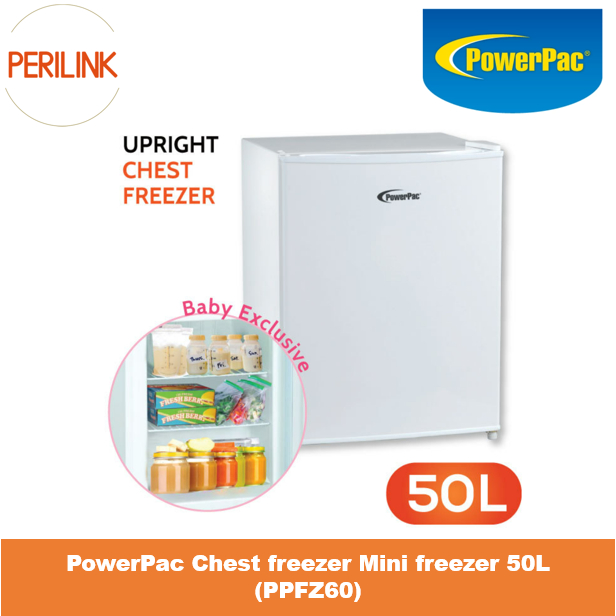 PowerPac 50L Upright Mini Bar Freezer Chest Freezer (PPFZ60) | Shopee ...