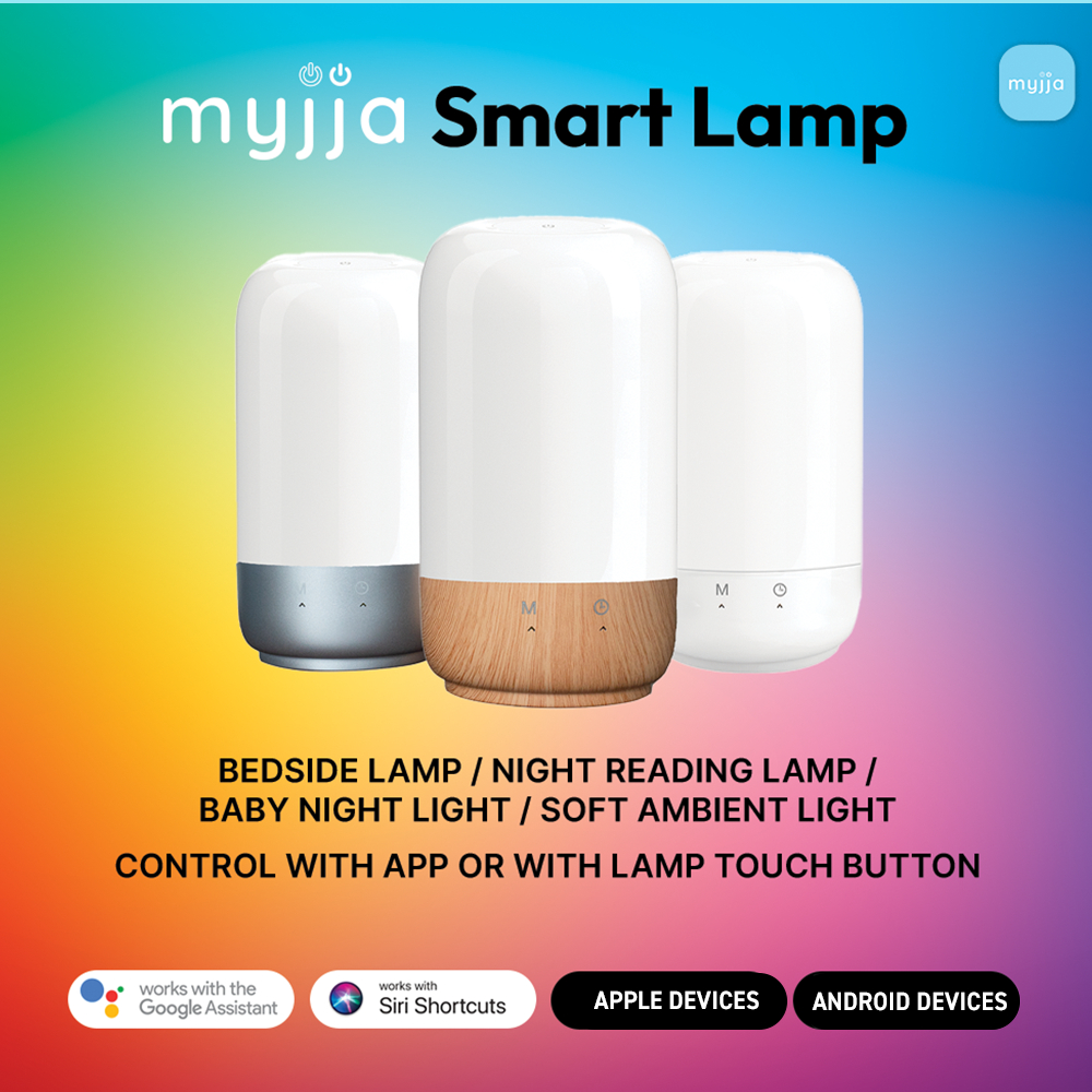 LUNA Smart Lamp Bedside Gradient Gentle Ambient Table Timer Touch