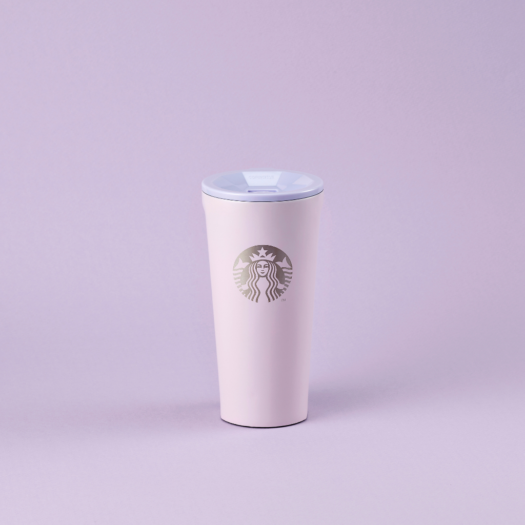 Starbucks + Corkcicle Pink And Purple Stainless Steel Tumbler 16oz