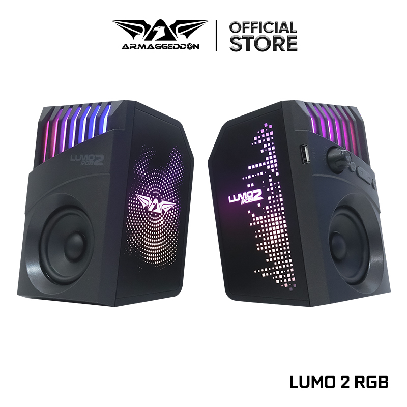 Armaggeddon Lumo 2 RGB Gaming Speaker | 2.0 Stereo | Low Latency | BT5 ...