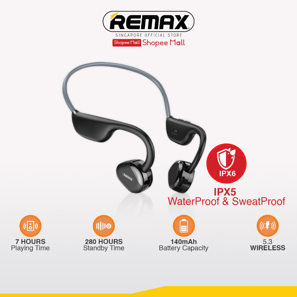 [Remax Audio] RB-S8 IPX6 Waterproof Air Conduction Wireless Sports ...