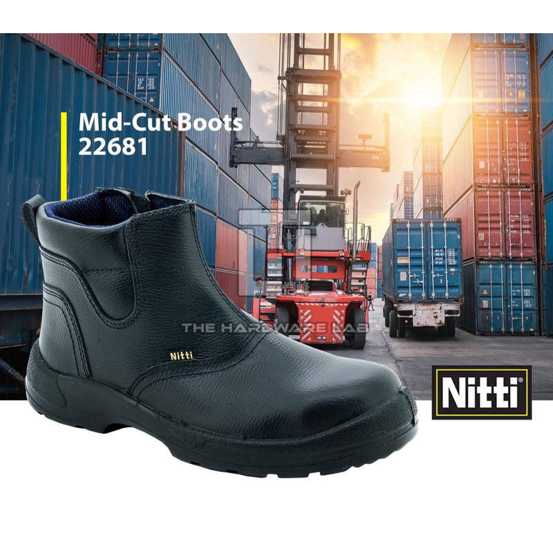 {The Hardware Lab}Nitti 22681 MidCut Light Weight Safety Shoes With