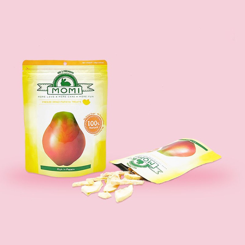 Momi Freeze Dried Papaya Fruits for Rabbit (15g) Shopee Singapore