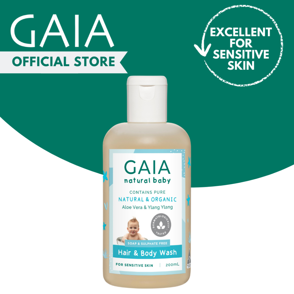 GAIA Hair & Body Wash 200ml Shopee Singapore