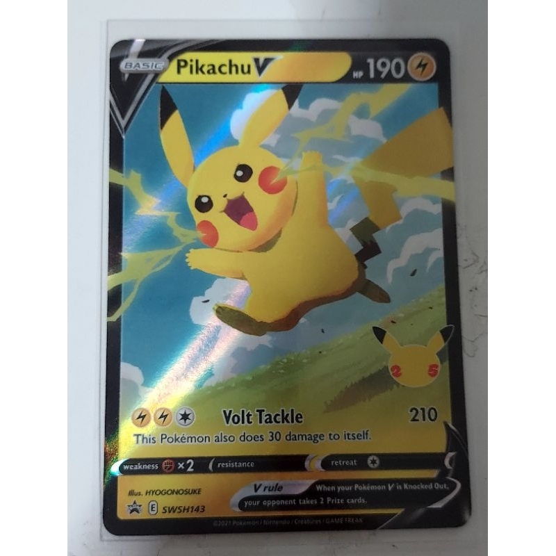 Pokemon swsh143 pikachu v promo card Shopee Singapore