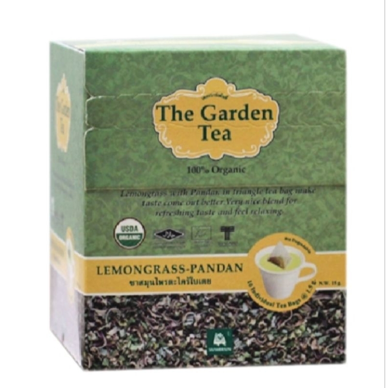 The Garden Tea Lemongrass Ginger / Lemongrass Pandan (10sachets