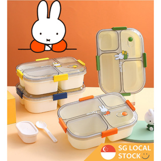 1set 1800ml Microwavable Plastic Lunch Box With Bag & Cutlery & Sauce Box,  Leak Proof Portable Fruit Salad Food Container For Adults Kids