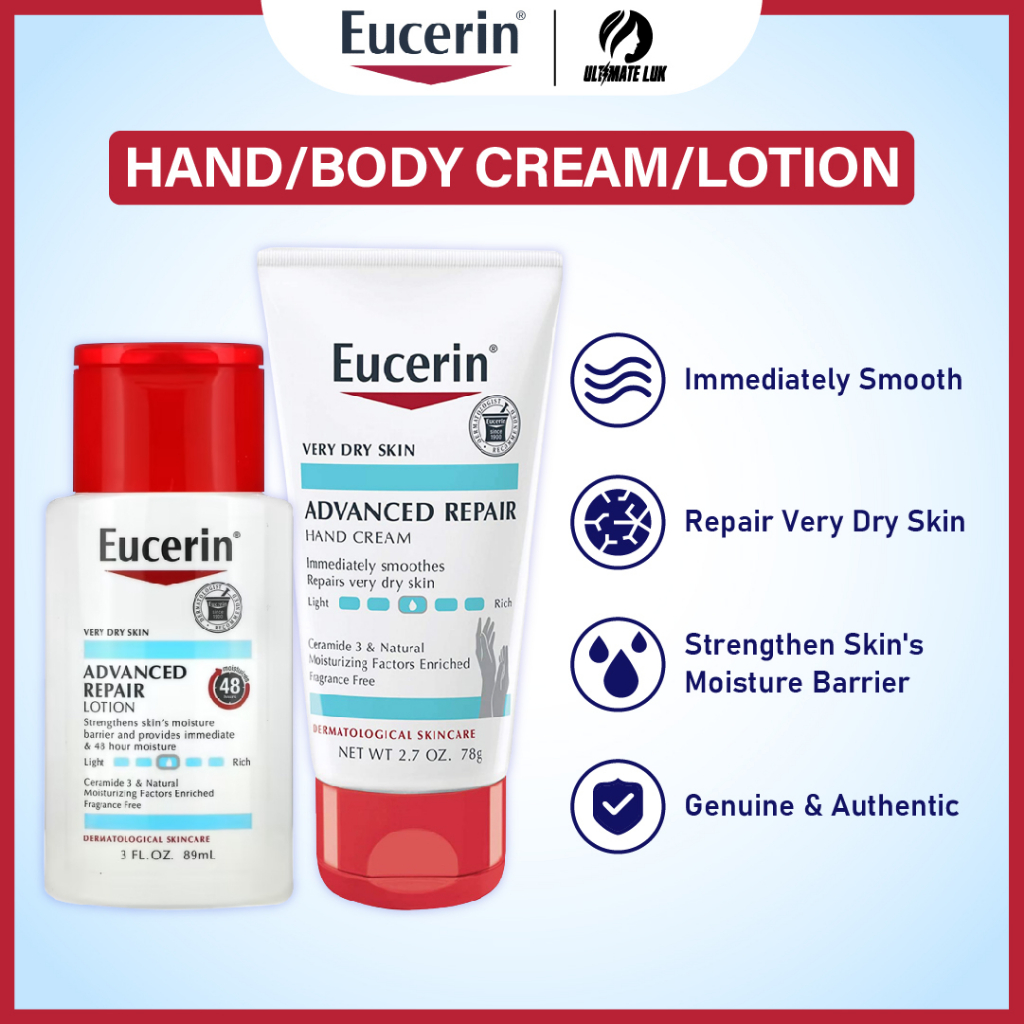 Eucerin, Advanced Repair Hand Cream/ Advanced Repair Lotion/ Advanced