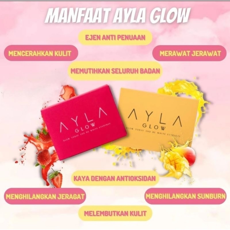 AYLA GLOW BEAUTY SUPPLEMENT - 100% ORIGINAL HQ WITH QR CODE ON BOX ...