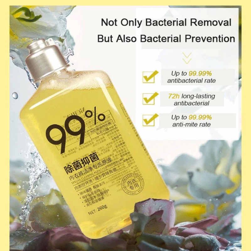 250ml Bra and Underwear Antibacterial Detergent Panties Detergent