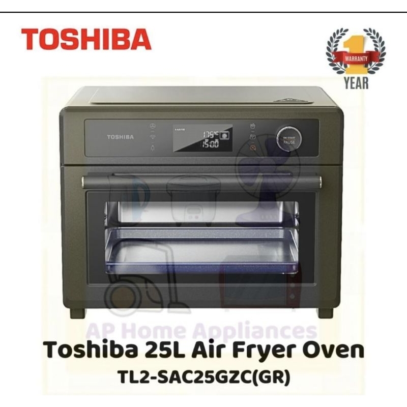 Toshiba Air Fryer Electric Oven with WIFI TL2SAC25GZC(GR) Shopee